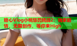 糖心Vlog小桃惩罚挑战2：独家剧情，无限创作，等你来High