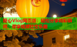 糖心Vlog网页版：轻松分享精彩瞬间，尽享视频社交乐趣