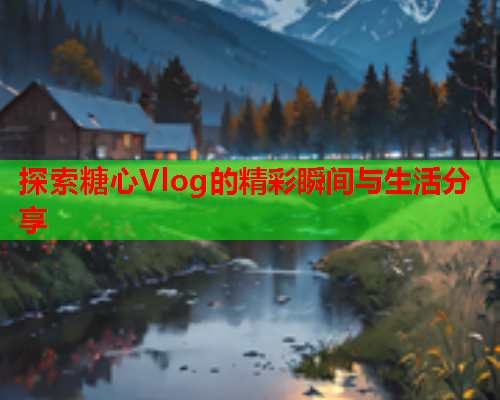 探索糖心Vlog的精彩瞬间与生活分享  第1张